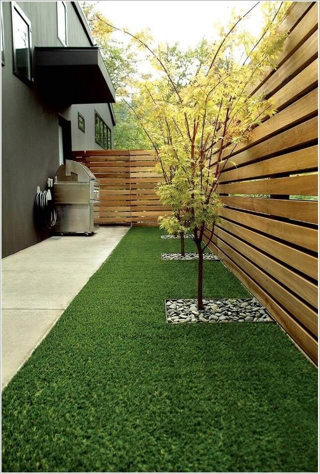 Decorating  artificial grass in special ways1
