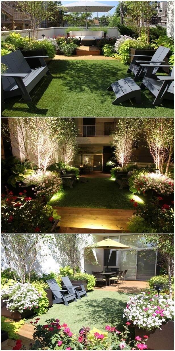 Decorating  artificial grass in special ways3
