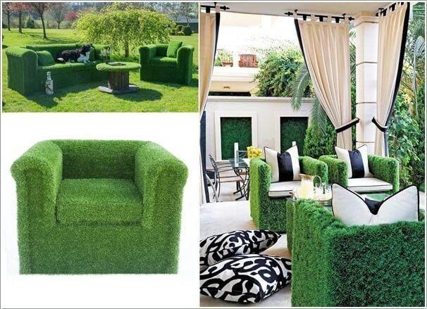 Decorating  artificial grass in special ways10